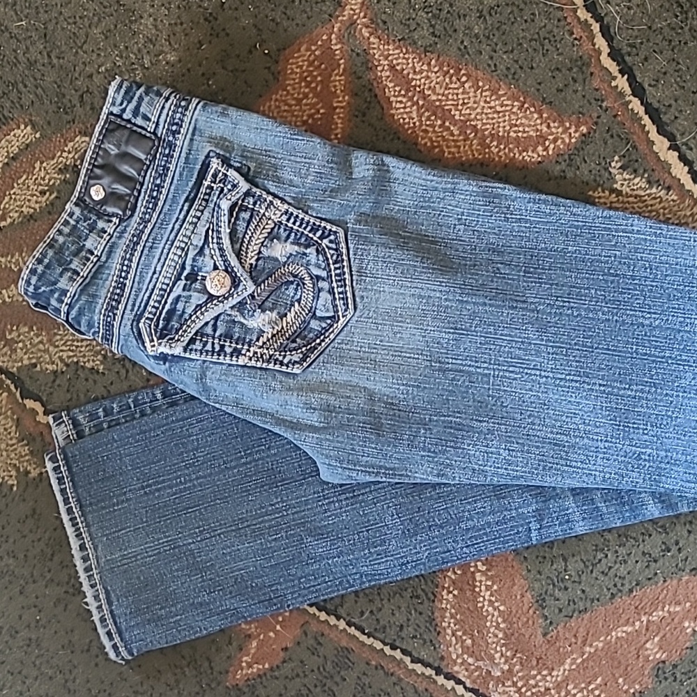 Women's Silver Aiko straight leg jeans